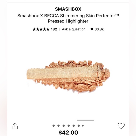 NIB: Smashbox X BECCA Shimmering Skin Perfector Pressed Highlighter - Picture 2 of 8